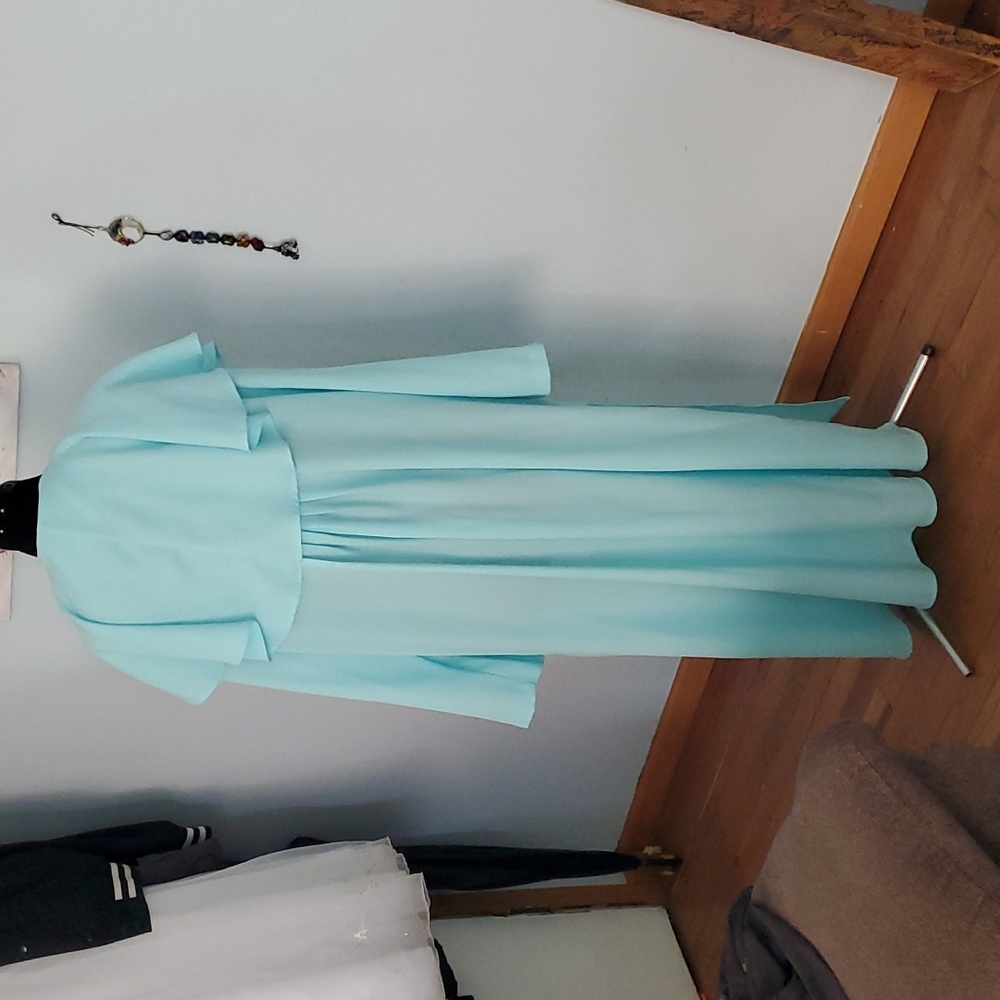 Vintage Christie Of California Teal Dress Coat